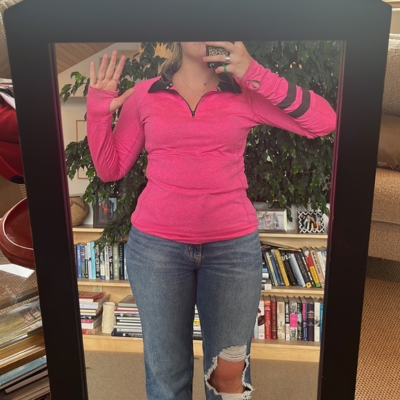 PINK athletic pullover quarter-zip - Picture 7 of 8